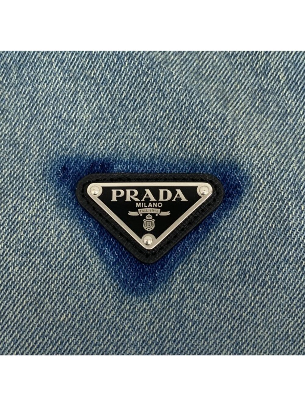 Prada Blue Washed Denim Slip Dress - Picture 5 of 9